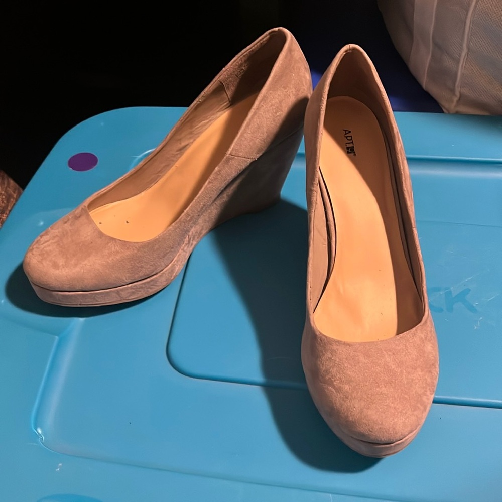 Cute wedge neutrals